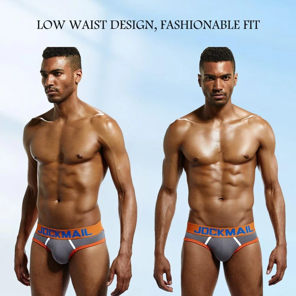 JOCKMAIL Men's Jockstrap Cotton Briefs Breathable Athletic Underwear XL - NWT
